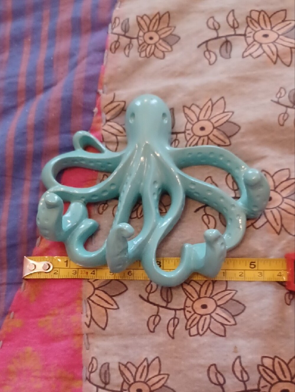 Source Unknown Aqua Octopus Multi-Hook Wall Decor - Picture 2 of 4